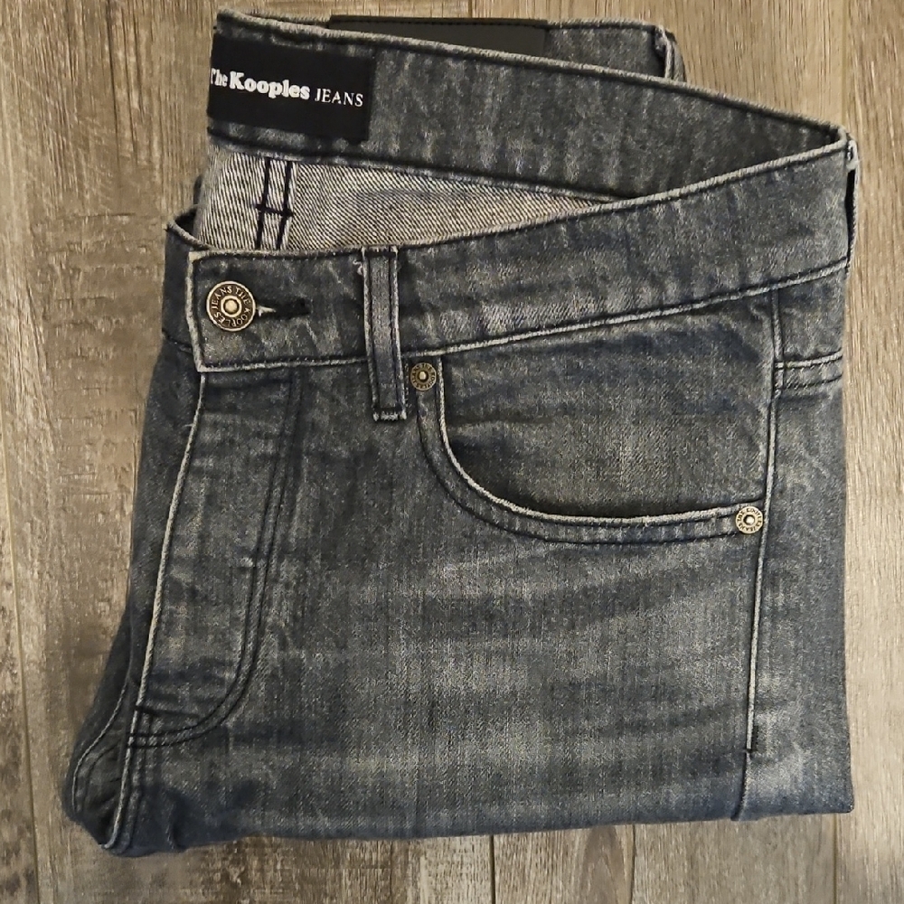 The Kooples Men Gray Grey Jeans Denim 31 X 33. Straight Leg. 100% Cotton.